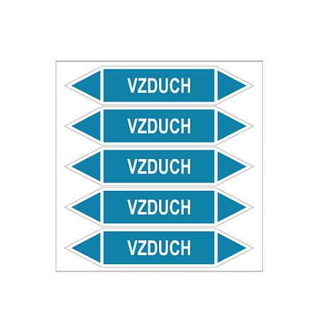 Značení potrubí, vzduch